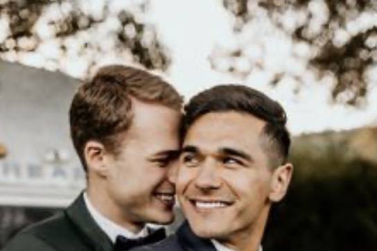 Gay Couple on Their Wedding