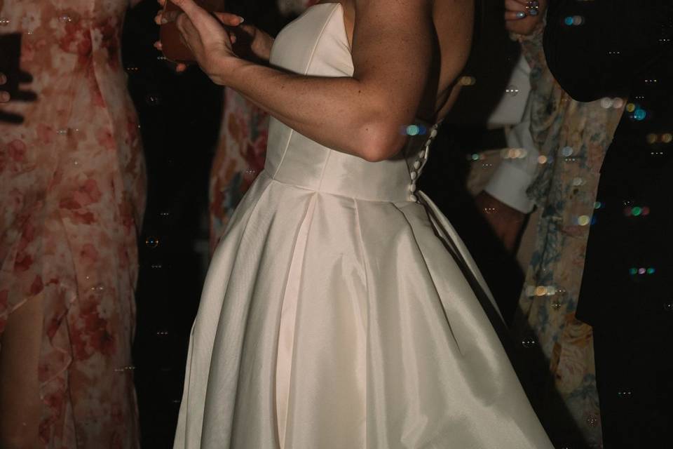 Bride dancing at reception