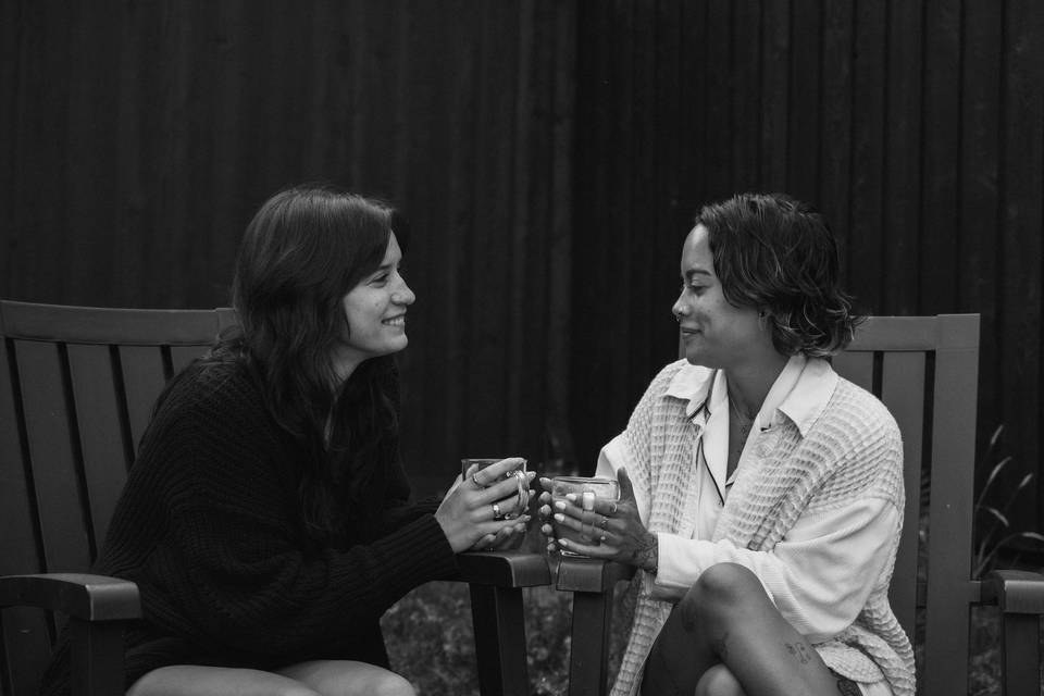 Brides + Coffee in the morning