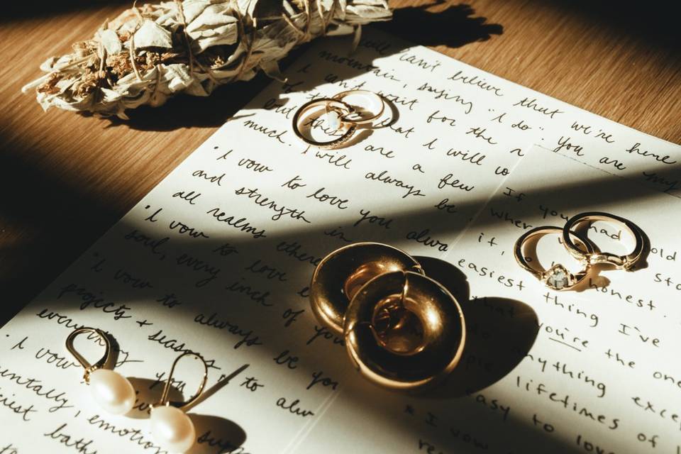 Vows + jewelry details