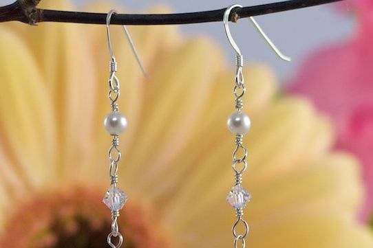 The Anna earrings. Available in a variety of colors as well as clip-ons.
