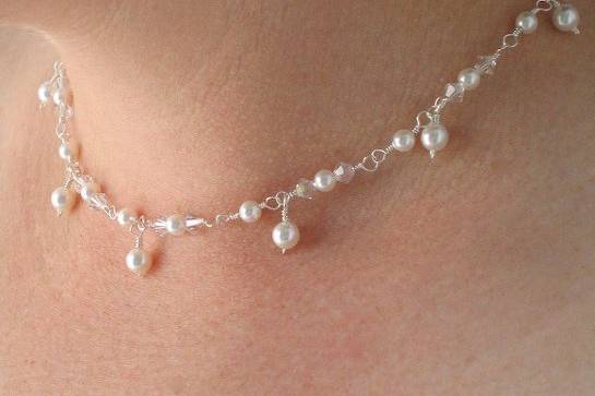 The Louisa necklace. Each link is crafted by hand from sterling silver wire.