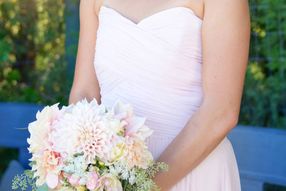 Smiling bride