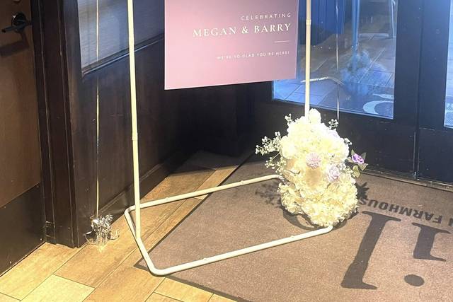 Rehearsal Dinner Welcome Sign