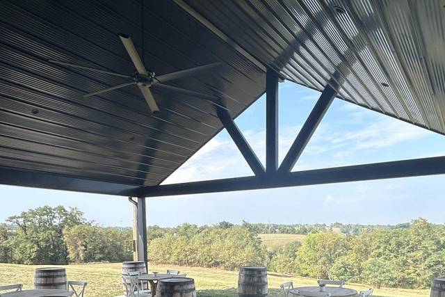Covered cocktail porch