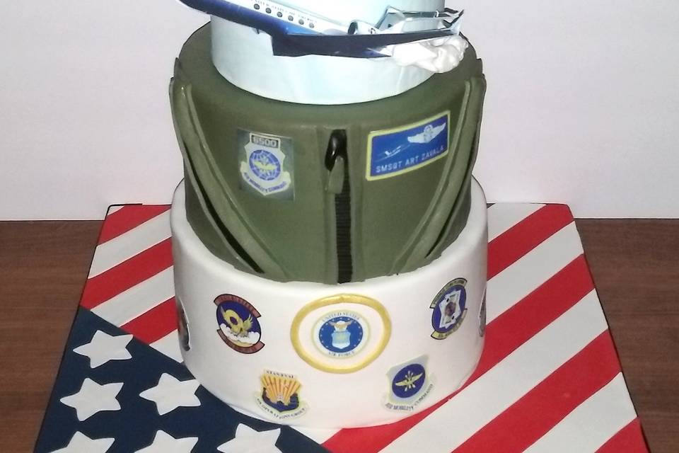 Air Force grooms cake