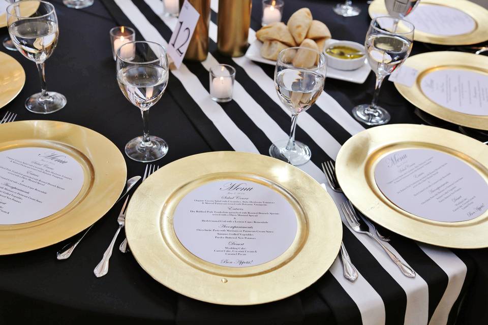 Wedding menu