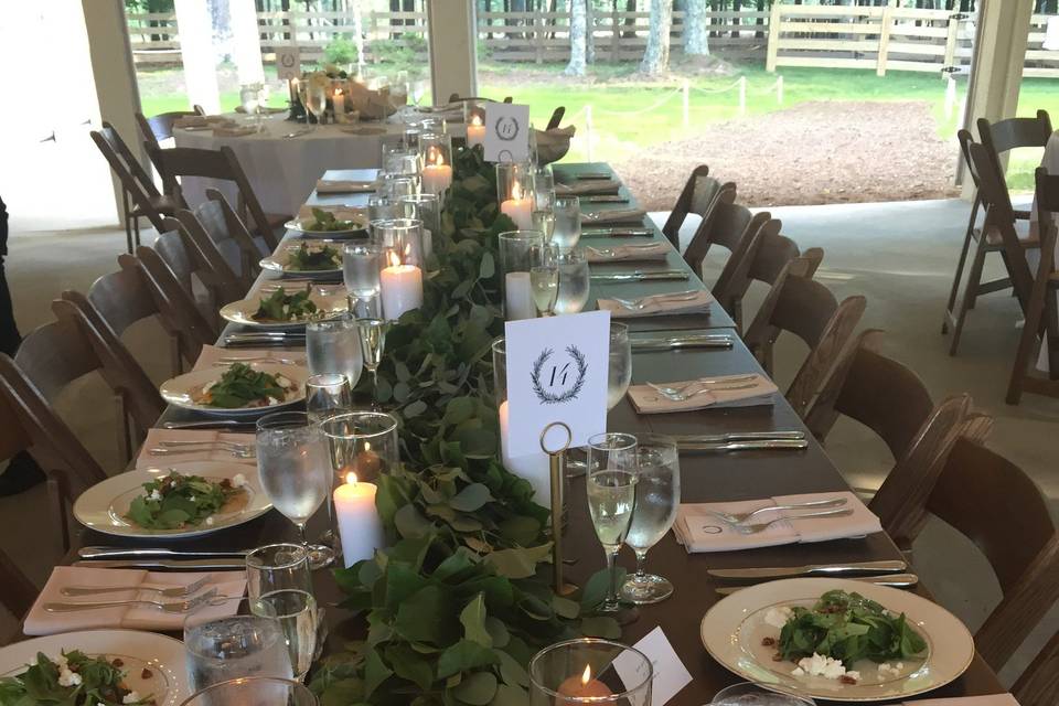 Head table setting