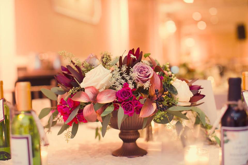 Dainty flower centerpiece