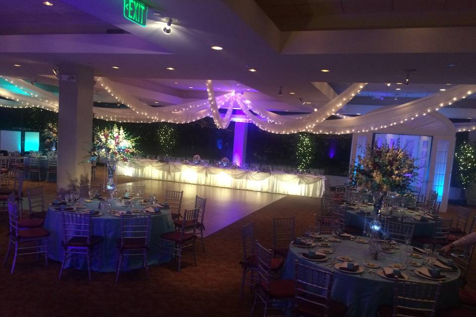 Reception hall and dance floor