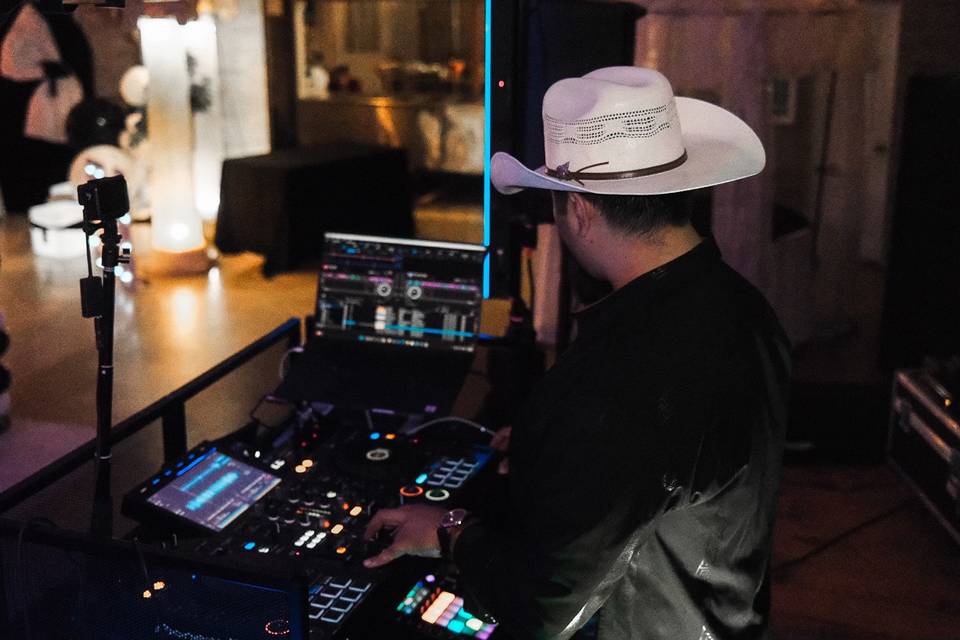 DJ booth at ballroom