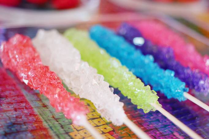 This is an example of the variety of candy we provide and could provide you for a candy buffet at your wedding or event.
Sweet City Candy provided the candy for this amazing Rainbow themed birthday party. It included jelly beans, gum balls, Sixlets, Whirly pops, and Rock Candy.