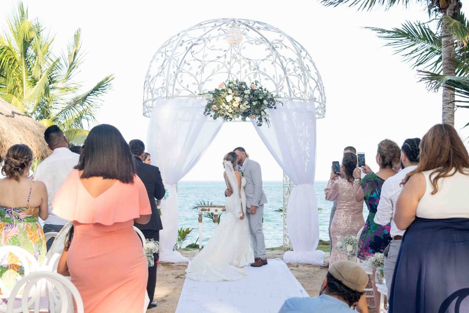 Couple and Gazebo