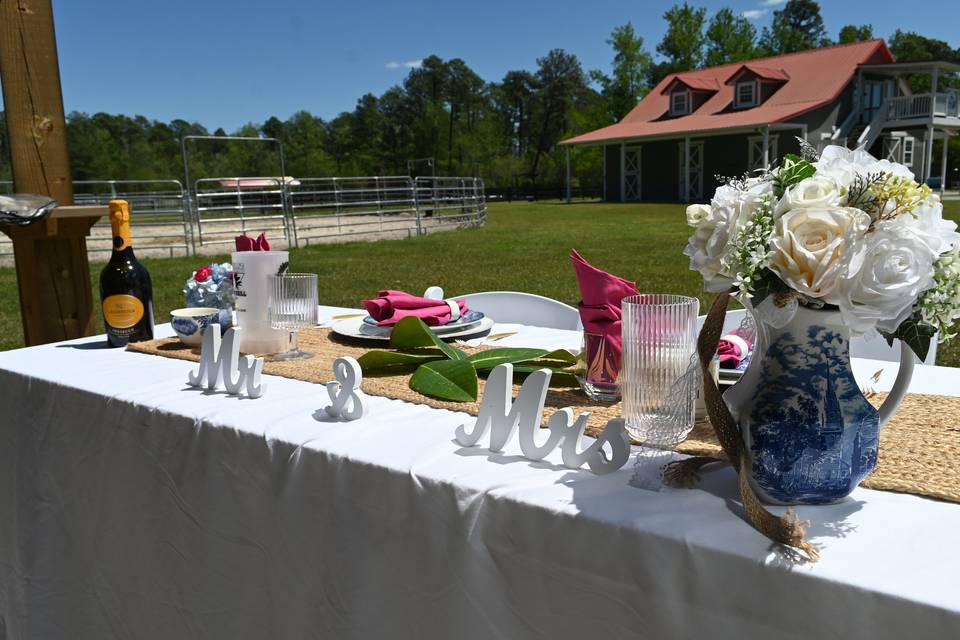 Outdoor reception