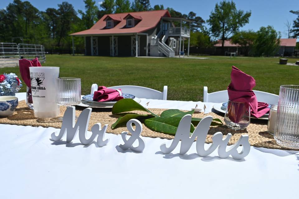 Outdoor reception