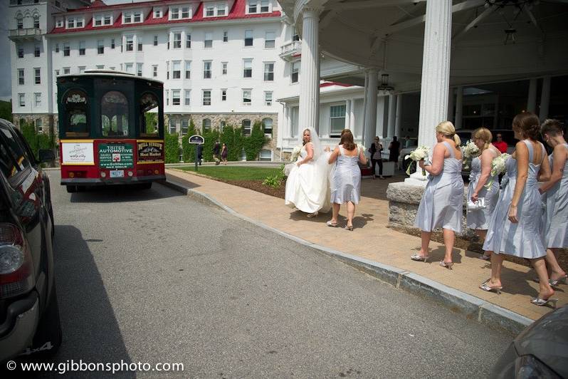 Leaving for the church