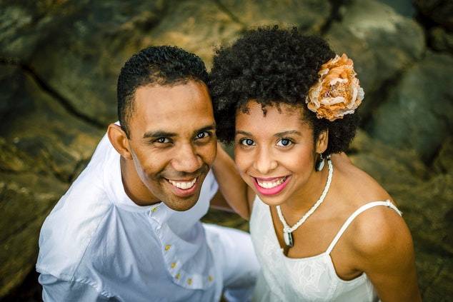 Happy Bride and Groom
