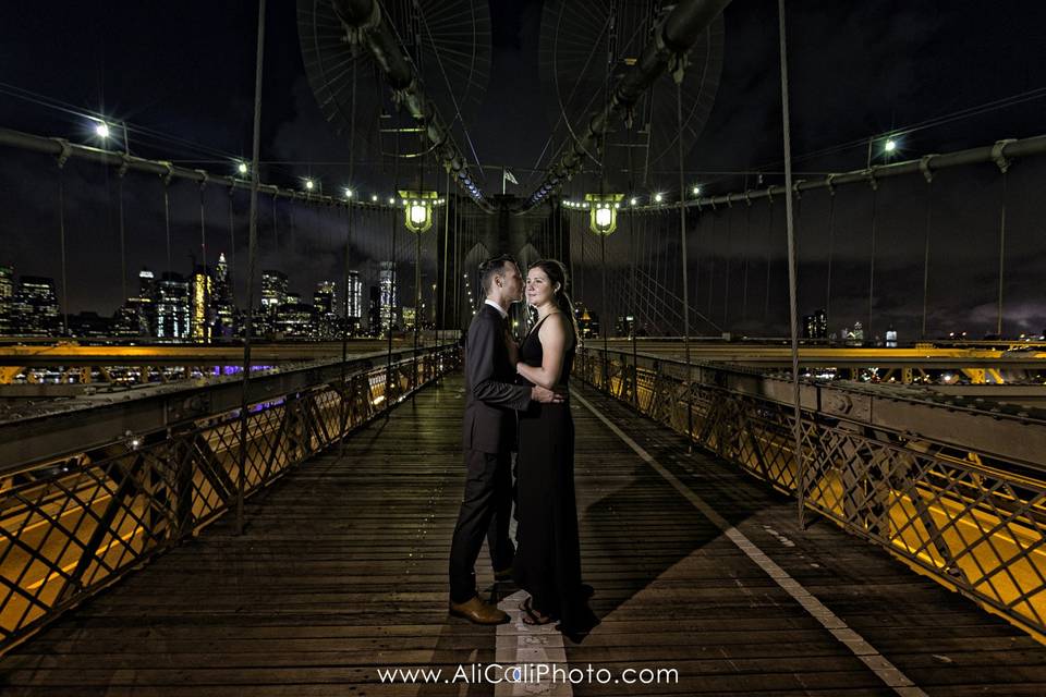 NYC Brooklyn Bridge Engagement