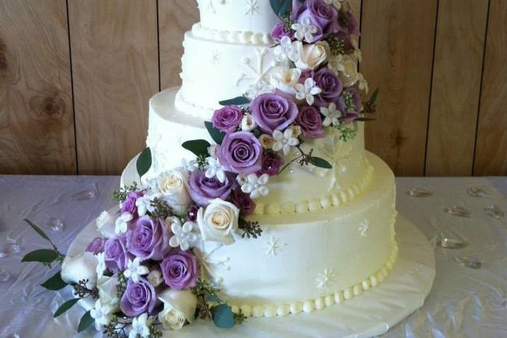 Cascading cake