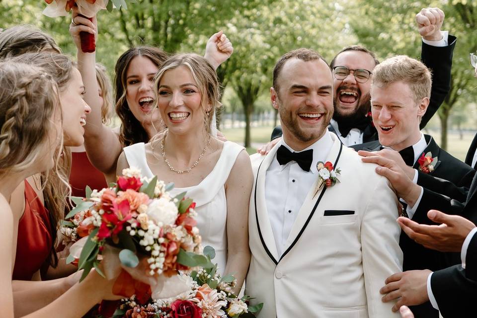 The bridal party