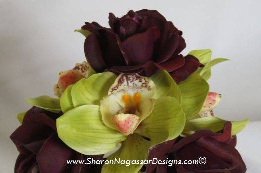 Silk floral arrangement, pink, white, yellow, lilies, daisies, tulips, –  Sharon Nagassar Designs