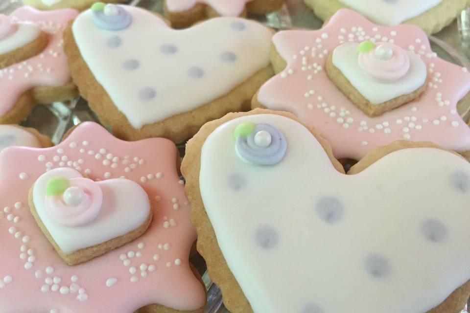 Frosted Heart & Flower Sugar Cookie Cut-Outs