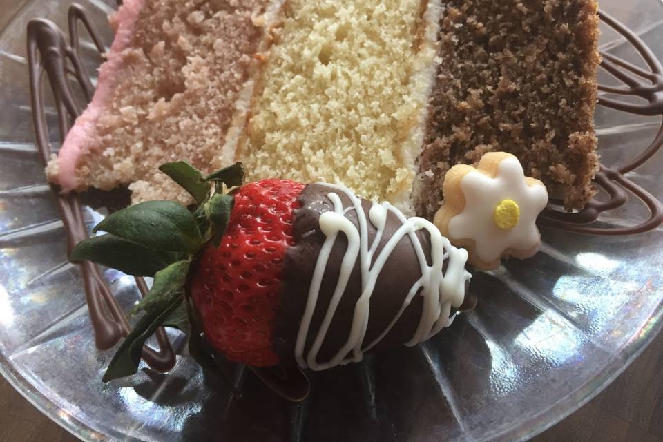 Real Winner Neapolitan Layer Cake - Strawberry, Vanilla & Chocolate YUM!