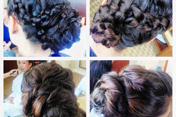Bridal updo
