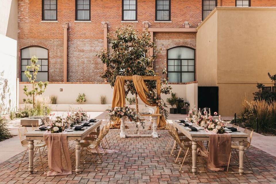Courtyard Ceremony & Reception