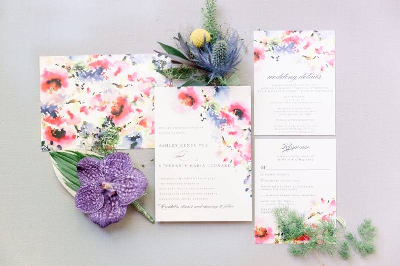 Colorful Wedding Invitations