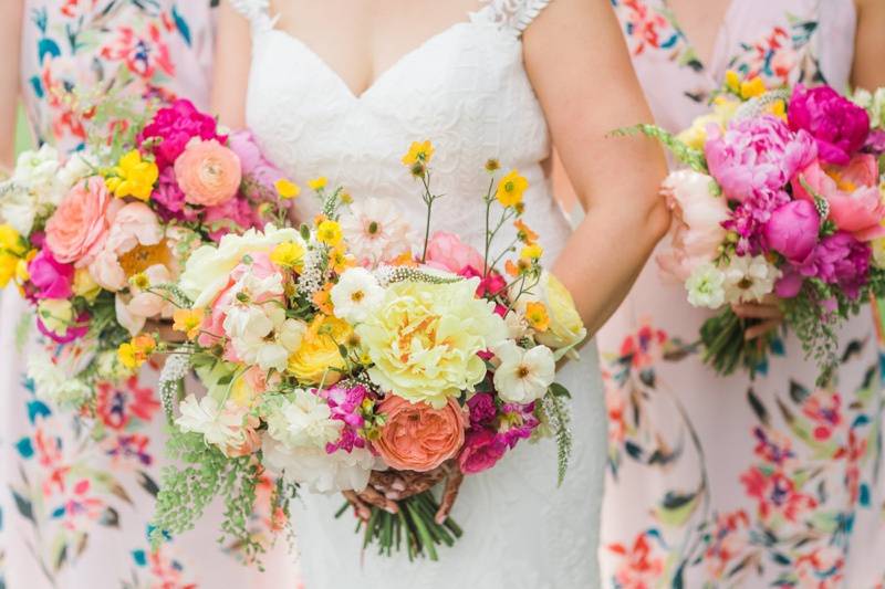 Colorful Bridesmaids Dresses