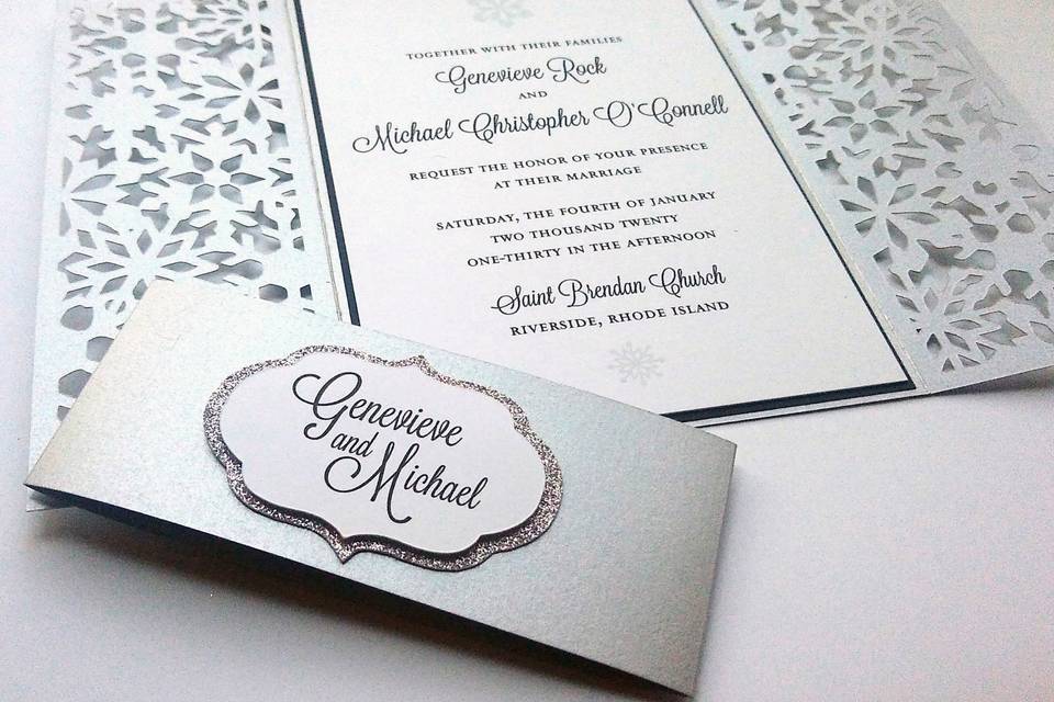 Snowflake invitation