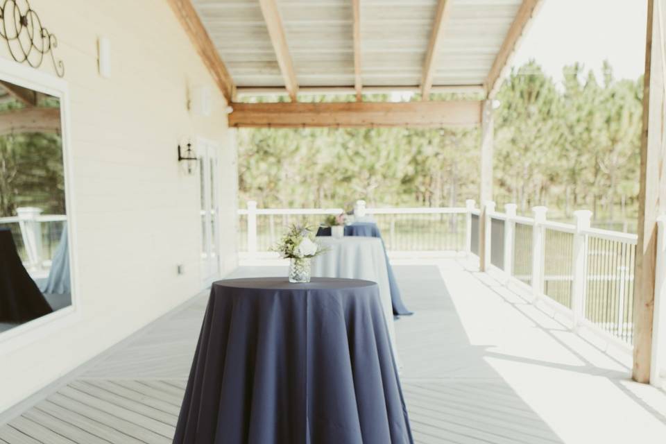 Deck used for cocktail hour