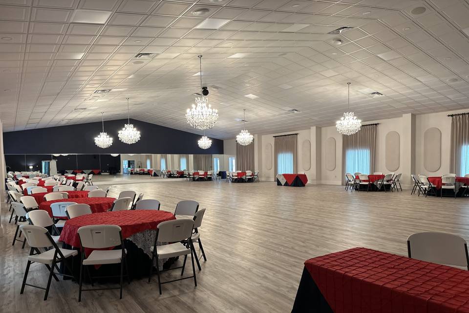 Spacious ballroom