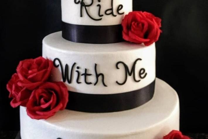 Biker Wedding Cake