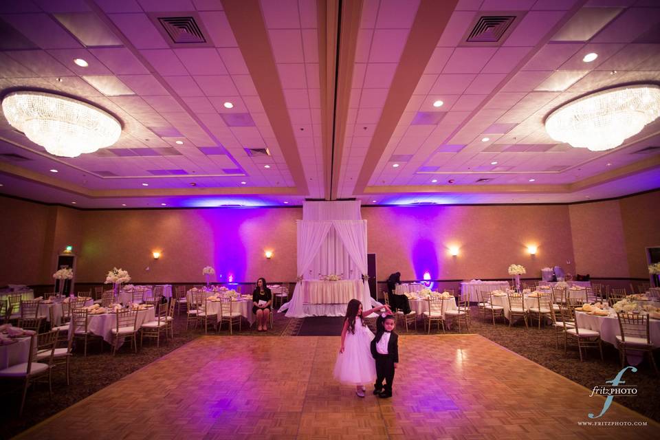 Get the party started with our large dance floor! Photo courtesy of Fritz Photography.