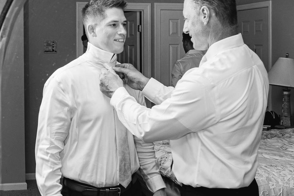 GROOM AND HIS DAD