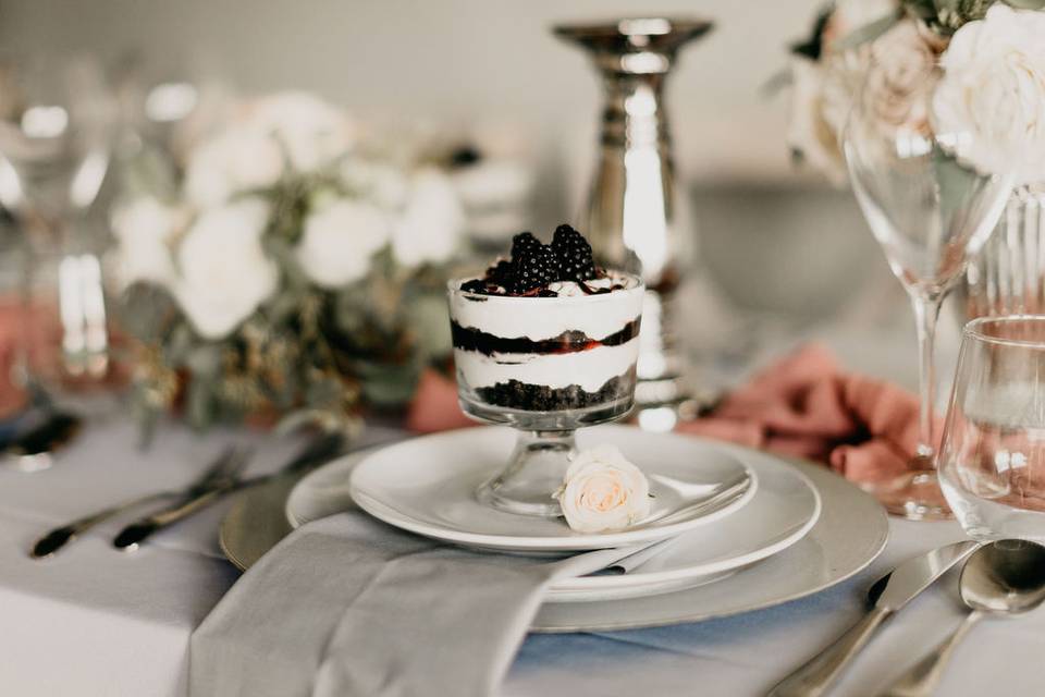 Mauve and Silver Decor