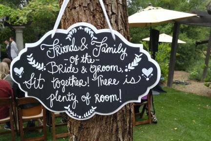 Wedding signage