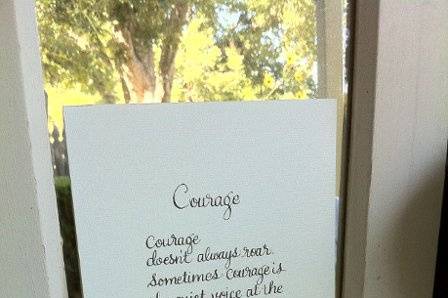 Calligraphy by Jennifer Taylor