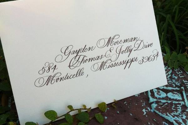 Calligraphy by Jennifer Taylor