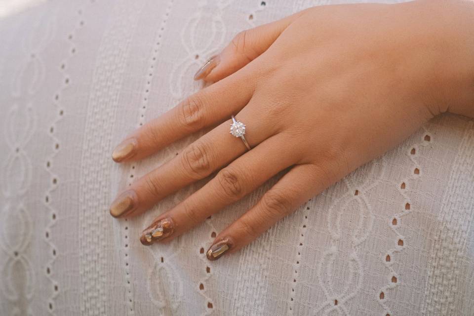 Golden hour engagement session