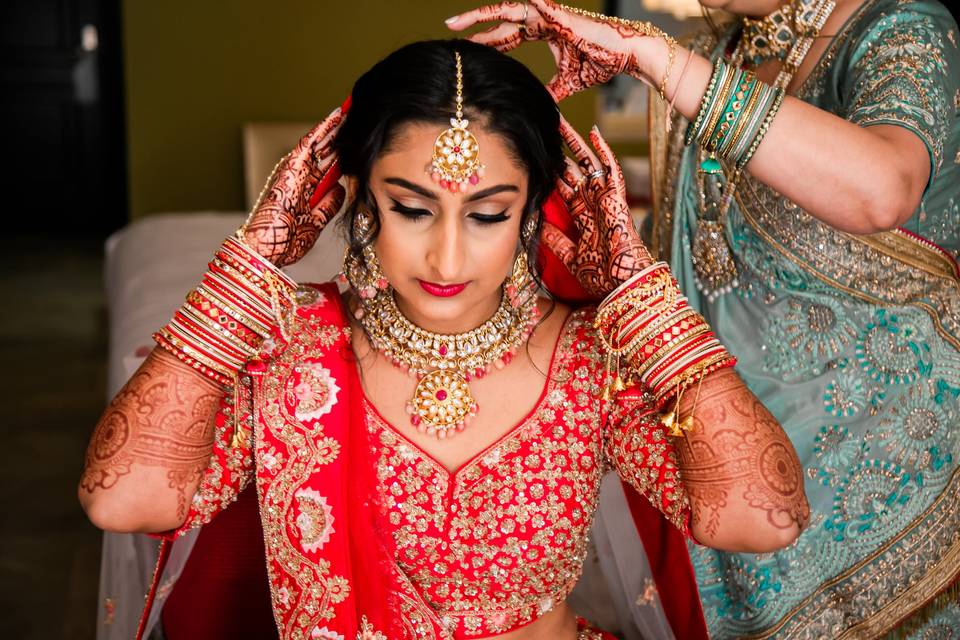 INDU GETTING READY