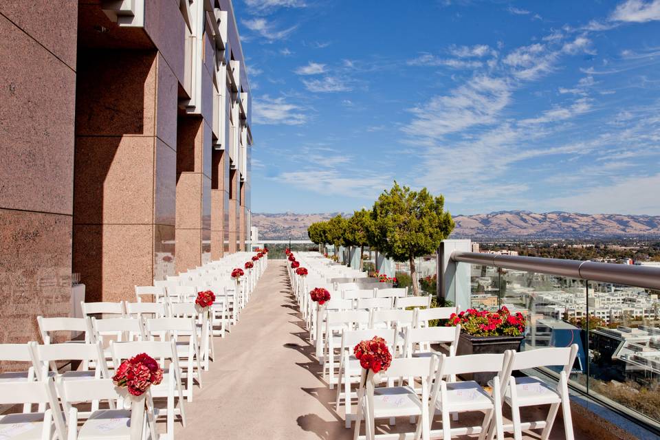 Ceremony on South Terrace