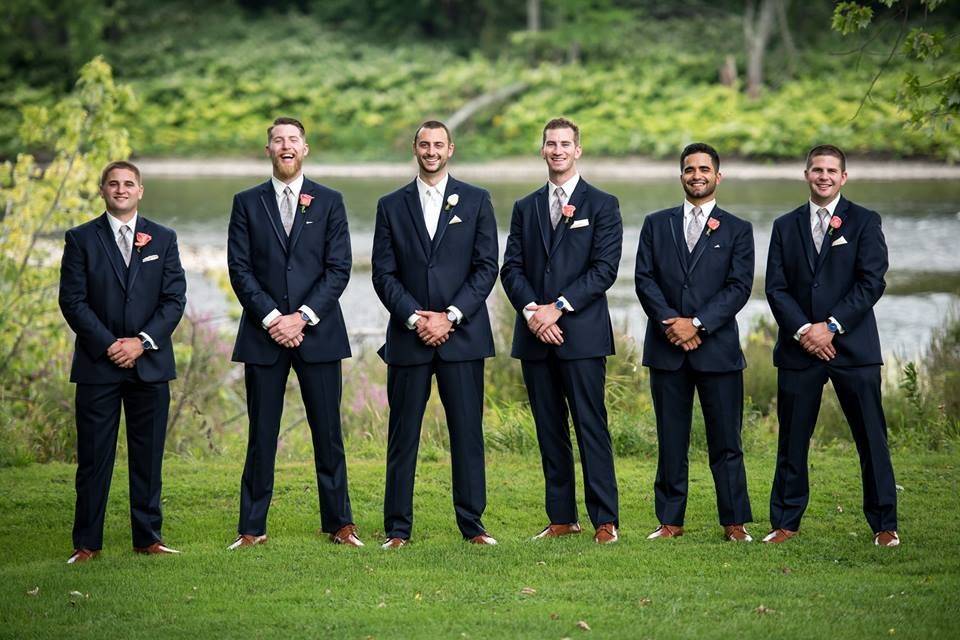 Groom and groomsmen