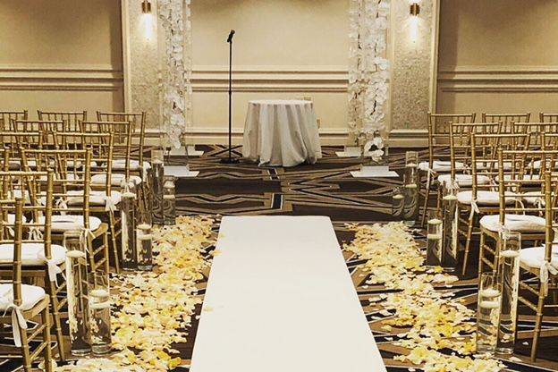 Indoor wedding setup