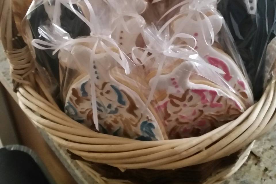 Wedding Dress, Tuxedo Cookies