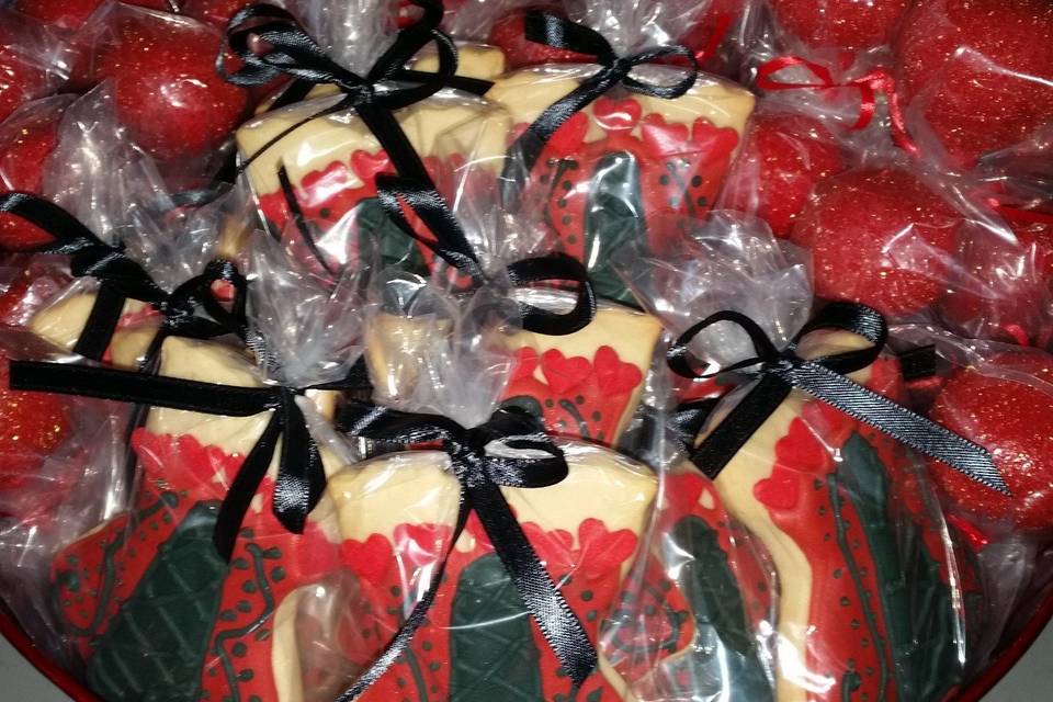 Corset Cookies for Bridal Shower