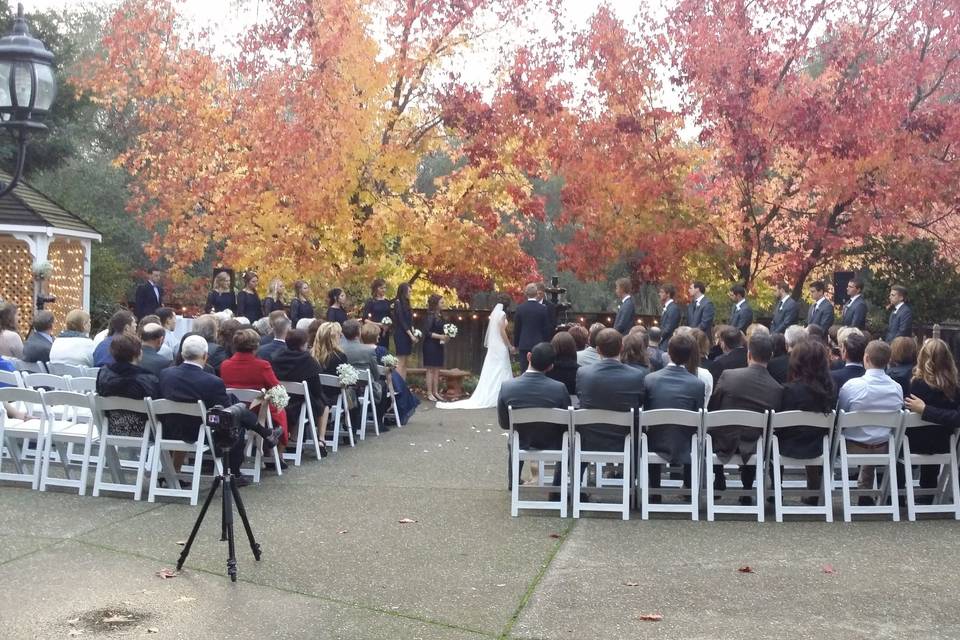 Gazebo Fountain in the Fall