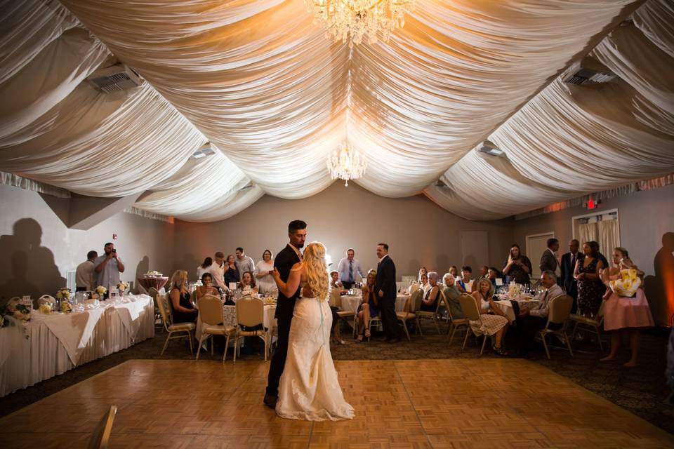 First Dance Under the chandeliers